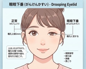 ２、眼瞼下垂とは